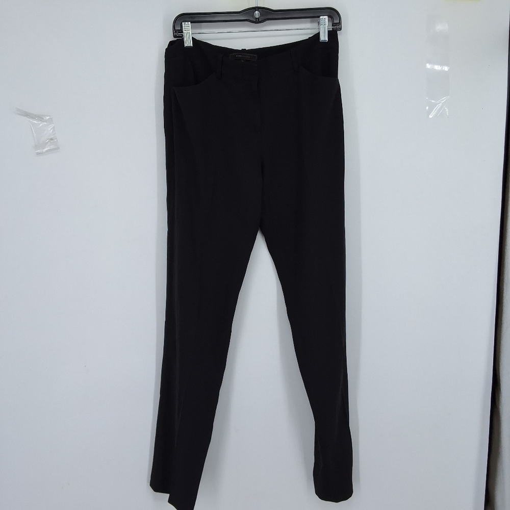 BCBGMaxAzria Sz 4 Black Dress Pants Full-Length Stretch